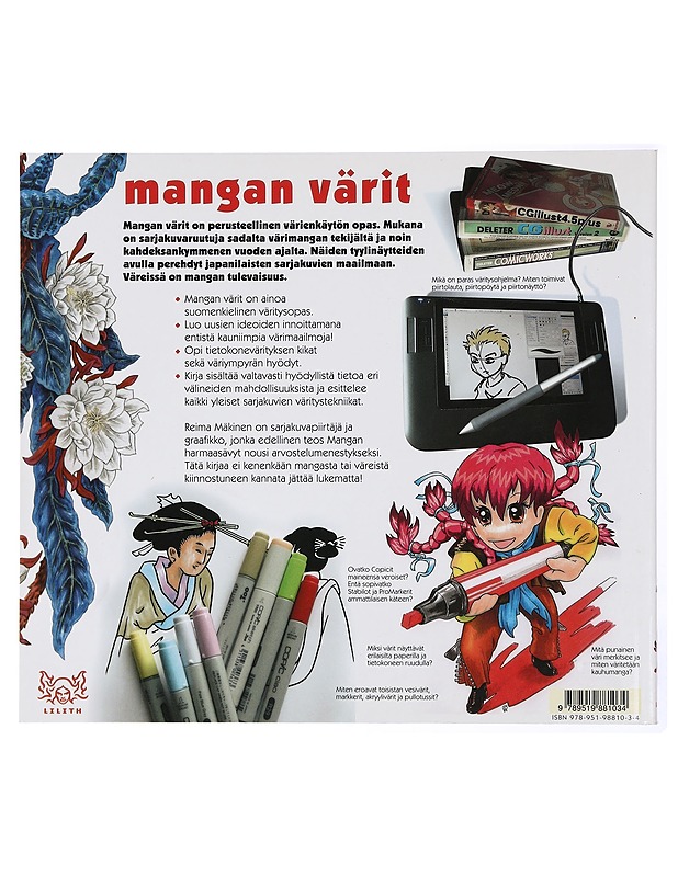 Mangan värit : sarjakuvan värittäjän käsikirja - Reima Mäkinen - Sarjakuvat - 10105432891 - 1