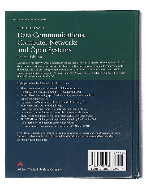 Data communications, computer networks and open systems - Fred Halsall - Romaanit ja novellit - 10105432936 - 1