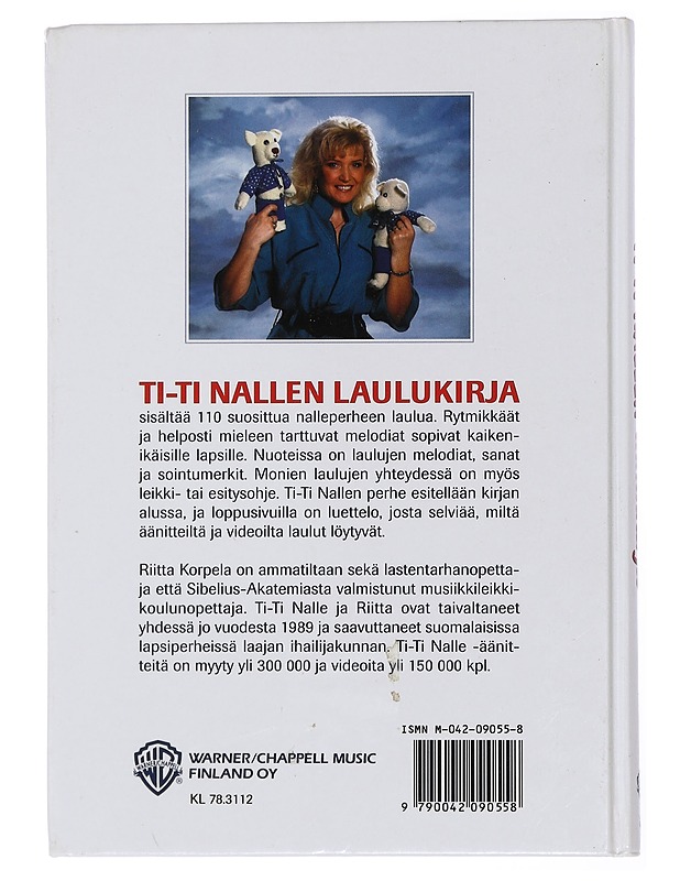 TI-TI NALLEN laulukirja - Riitta Korpela - Musiikki- ja elokuvakirjat - 10105432946 - 1