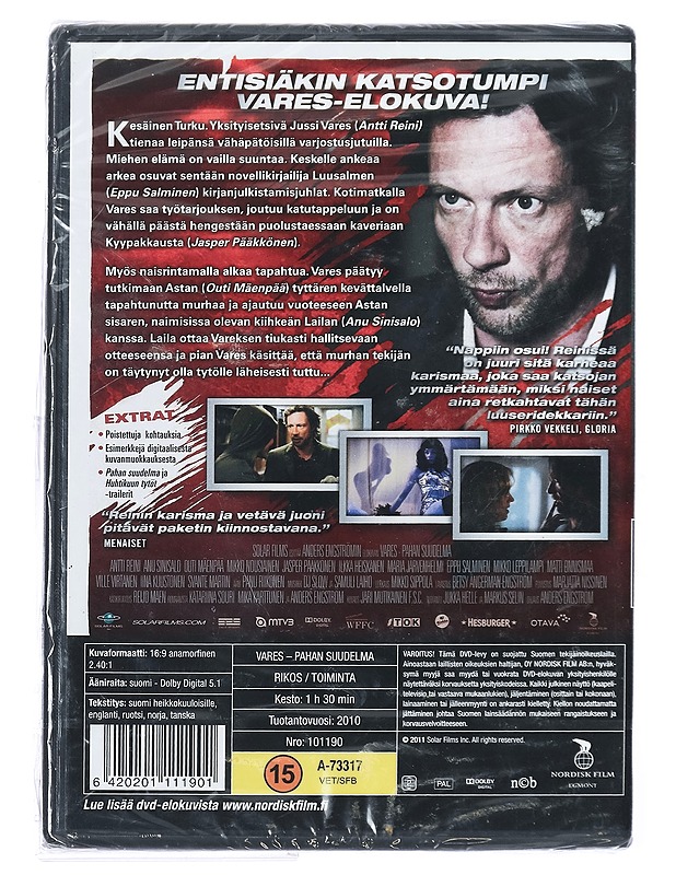 Vares: Pahan Suudelma - DVD - DVD-elokuvat - 10105432959 - 1