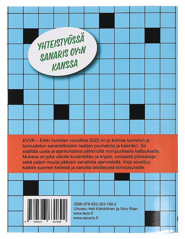 EVVK : Erkki Vuokilan vuosikirja 2022 - Erkki Vuokila - Tietokirjat ja oppaat - 10105433015 - 1