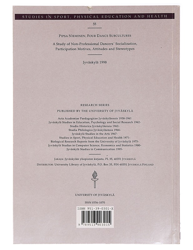 Four dance subcultures - Pipsa Nieminen - Tietokirjat ja oppaat - 10105433091 - 1