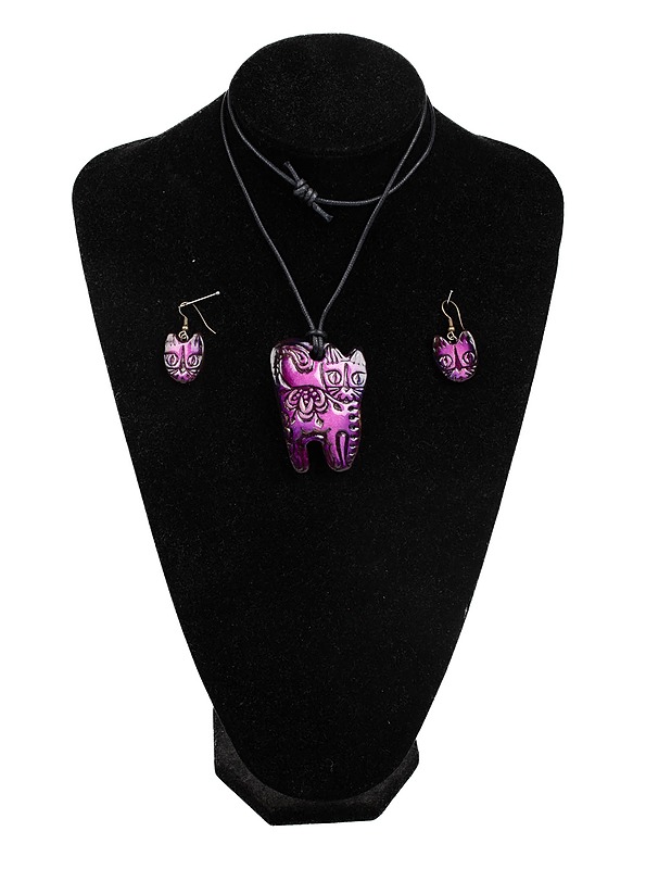 Violetti kissa korusetti - Korut - 10105433111 - 0