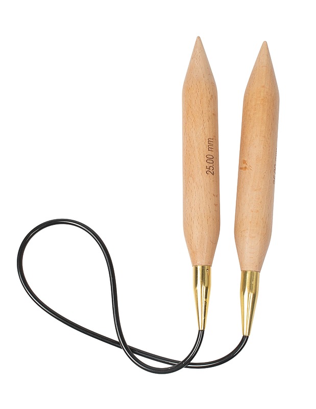 Puinen pyöröpuikko, 25 mm - Käsityö - 10105433112 - 0