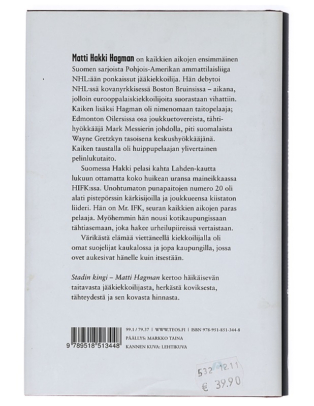 Matti Hagman : stadin kingi - Marko Lempinen - Elämäkerrat ja muistelmat - 10105433157 - 1