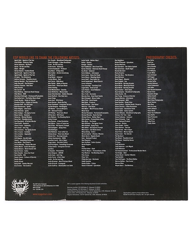 2008 USA PRODUCT CATALOG - ESP Guitars Basses - Harrastekirjat - 10105433167 - 1