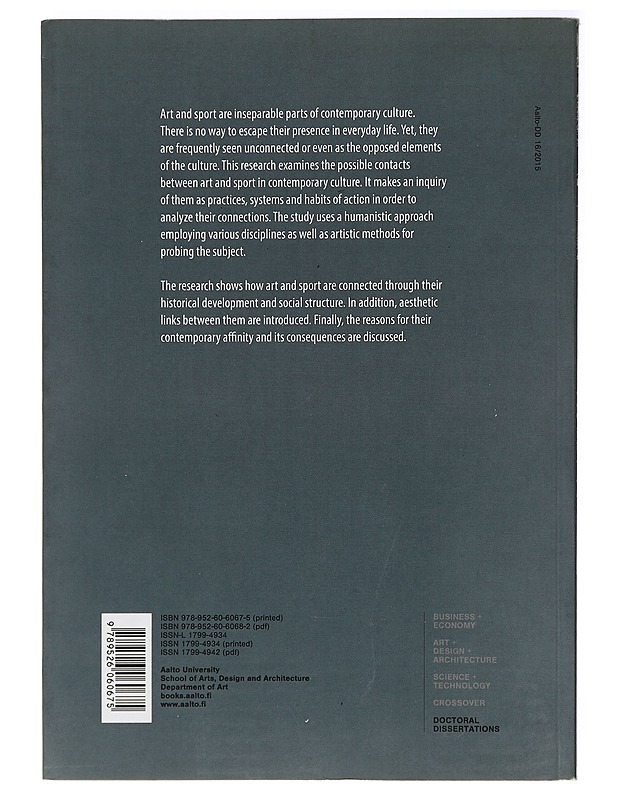 Parallel Worlds: Art and Sport in Contemporary Culture - Matti Tainio - Tietokirjat ja oppaat - 10105433186 - 1