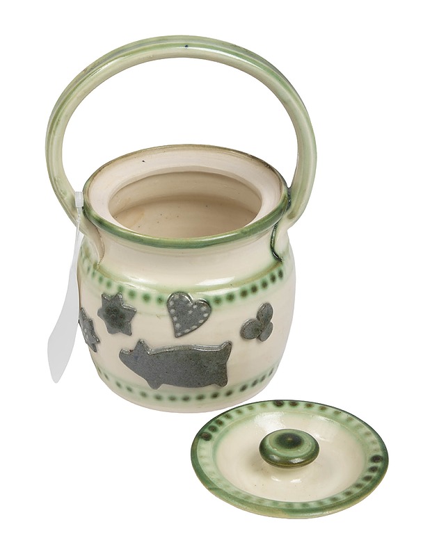 Keraaminen säilytysastia nostokahvalla - Joulutuotteet - 10105433201 - 1