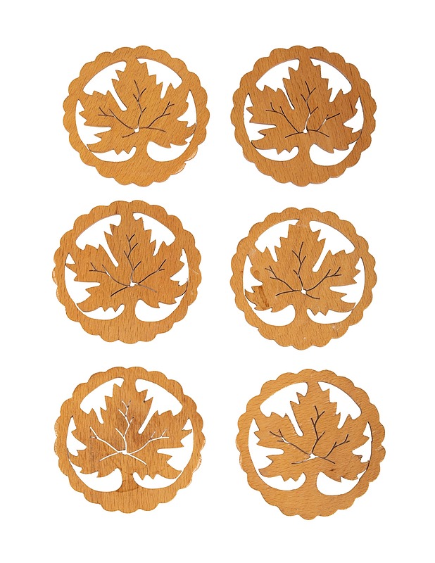 Puiset lasinaluset, 6 kpl - Muut astiat - 10105433278 - 0