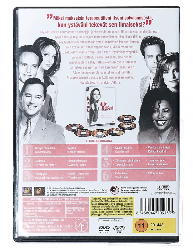 Ally McBeal: 1. Tuotantokausi - DVD - DVD-elokuvat - 10105433329 - 1