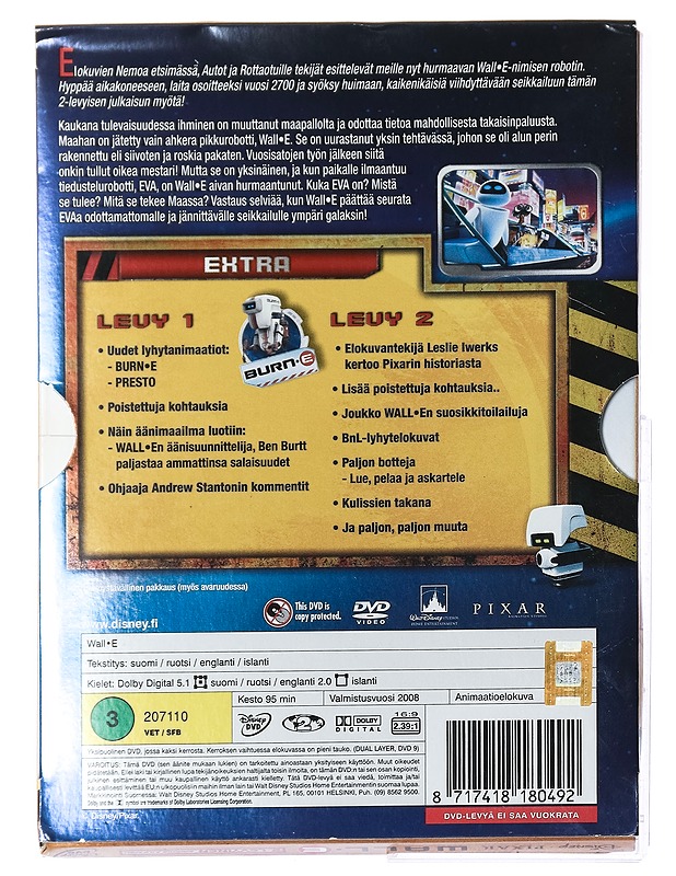 Wall-E - DVD - DVD-elokuvat - 10105433387 - 1