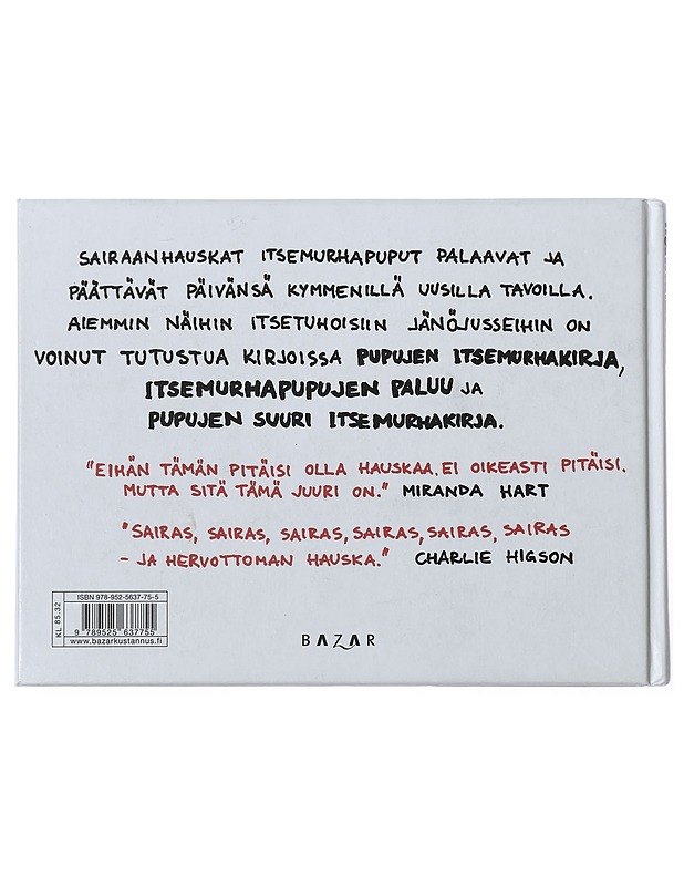 Pupujen uusi itsemurhakirja - Riley, Andy - Sarjakuvat - 10105433454 - 1