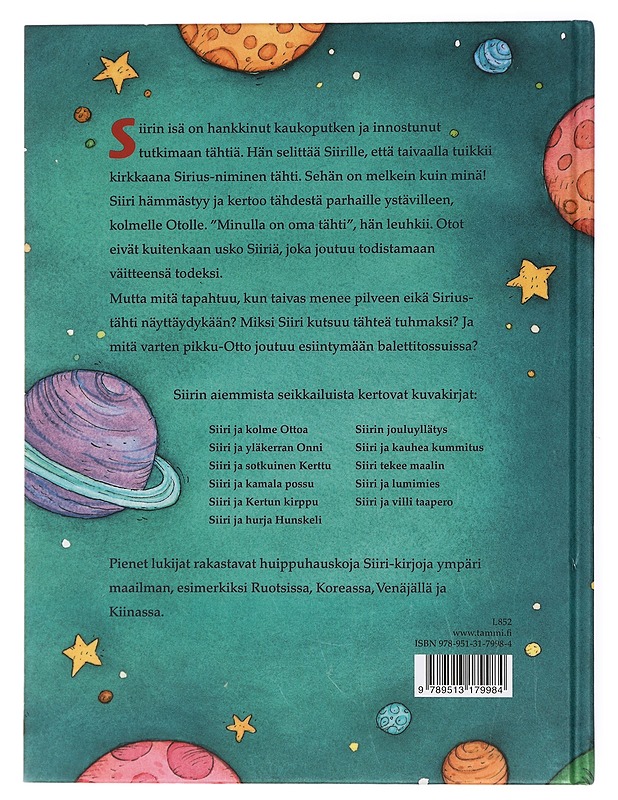 Siiri ja kadonnut tähti - Nopola, Tiina - Lastenkirjat - 10105433456 - 1