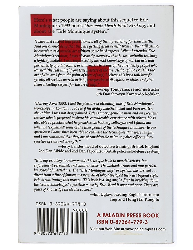 Advanced Dim-Mak: The Finer Points of Death-Point Striking - Montaigue, Erle - Tietokirjat ja oppaat - 10105433470 - 1