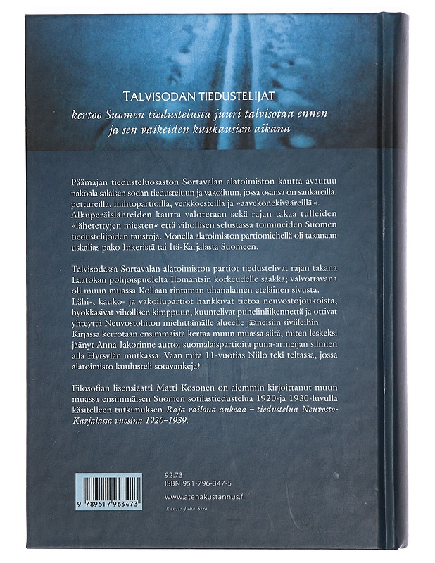 Talvisodan tiedustelijat - Kosonen, Matti - Historiakirjat - 10105433547 - 1