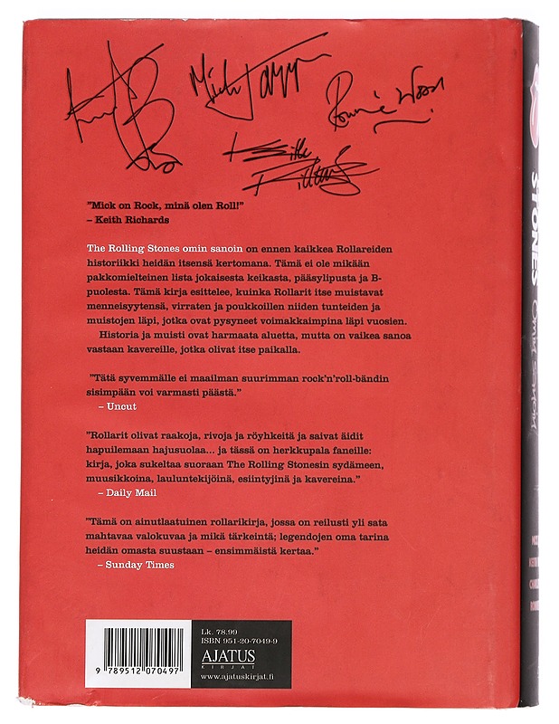 The Rolling Stones omin sanoin - Jagger, Mick - Elämäkerrat ja muistelmat - 10105433562 - 1