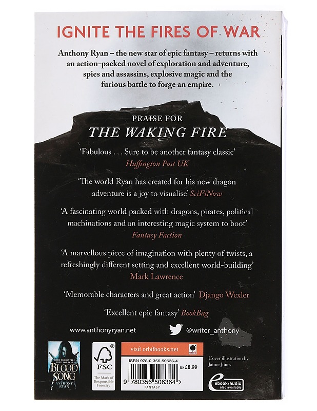 The waking fire - Anthony Ryan - Fantasia- ja scifi - 10105433630 - 1