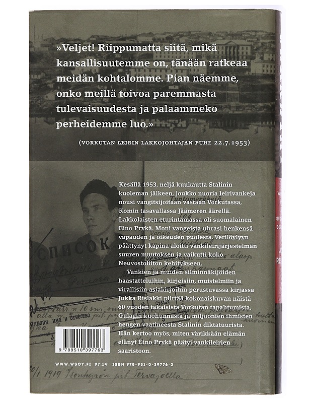Vorkuta! : vankileirin kapina ja sen suomalainen johtohahmo - Jukka Rislakki - Elämäkerrat ja muistelmat - 10105433696 - 1