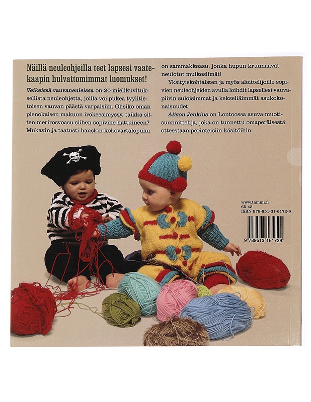 Veikeät vauvaneuleet : 20 neuleohjetta tyylitietoisen tenavan vaatettamiseen - Jenkins, Alison - Tietokirjat ja oppaat - 10105433692 - 1