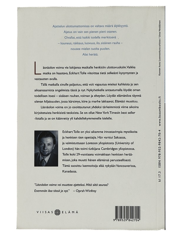 Läsnäolon voima : tie henkiseen heräämiseen - Tolle, Eckhart - Harrastekirjat - 10105433706 - 1