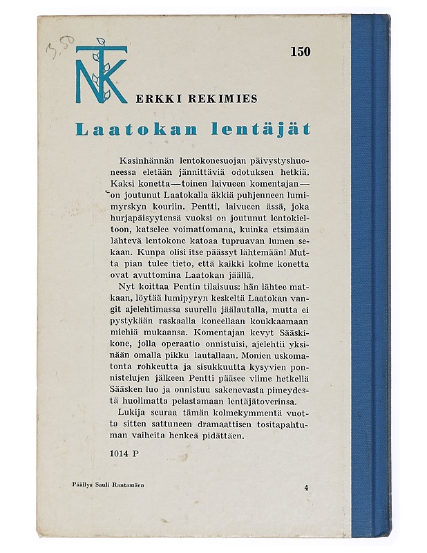 Laatokan lentäjät - Erkki Rekimies - Romaanit ja novellit - 10105433710 - 1