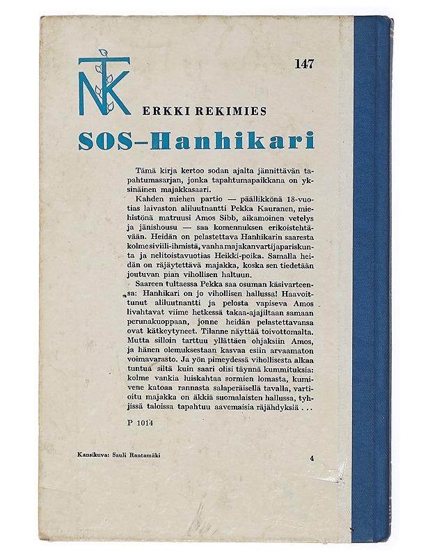 SOS-Hanhikari  - Erkki Rekimies - Romaanit ja novellit - 10105433718 - 1
