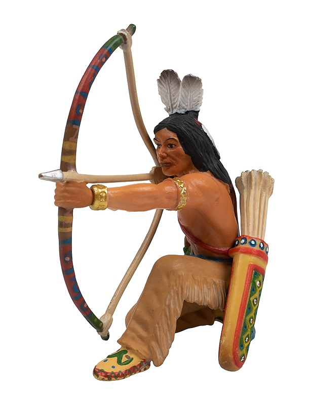 SCHLEICH Wild West Sioux jousiampuja - Lasten lelut - 10105433776 - 0