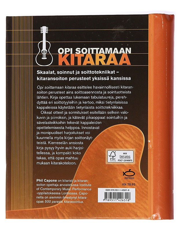 Opi soittamaan kitaraa : aloittelijan opas - Capone, Phil - Harrastekirjat - 10105433819 - 1