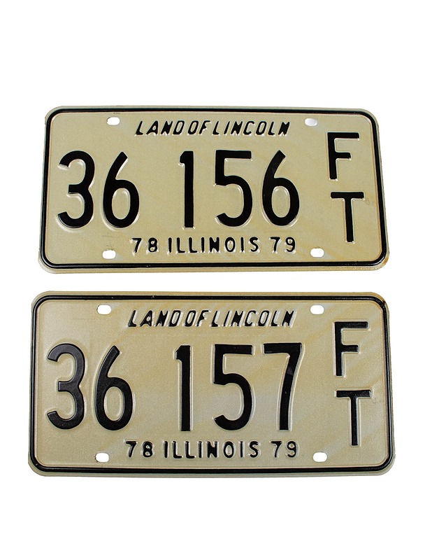 Vintage Illinois rekisterikilvet 1978-79 - Koriste-esineet - 10105433888 - 1