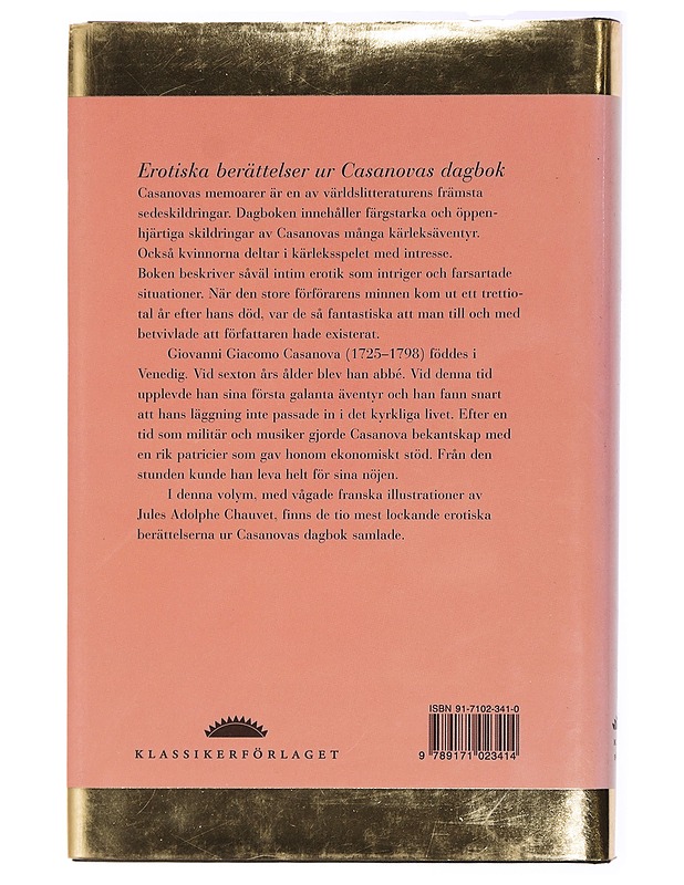 Erotiska berättelser ur Casanovas dagbok - Karlholm, E. - Romaanit ja novellit - 10105433958 - 1