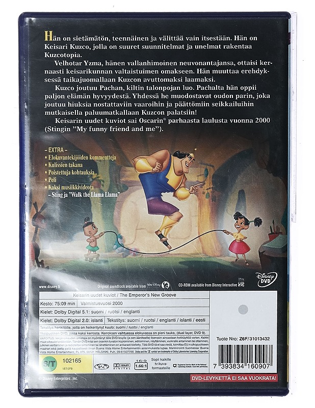 Keisarin Uudet Kuviot - DVD - DVD-elokuvat - 10105434007 - 1