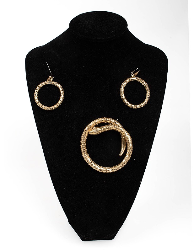 Kultasävyinen käärme korusetti - Korut - 10105434054 - 0