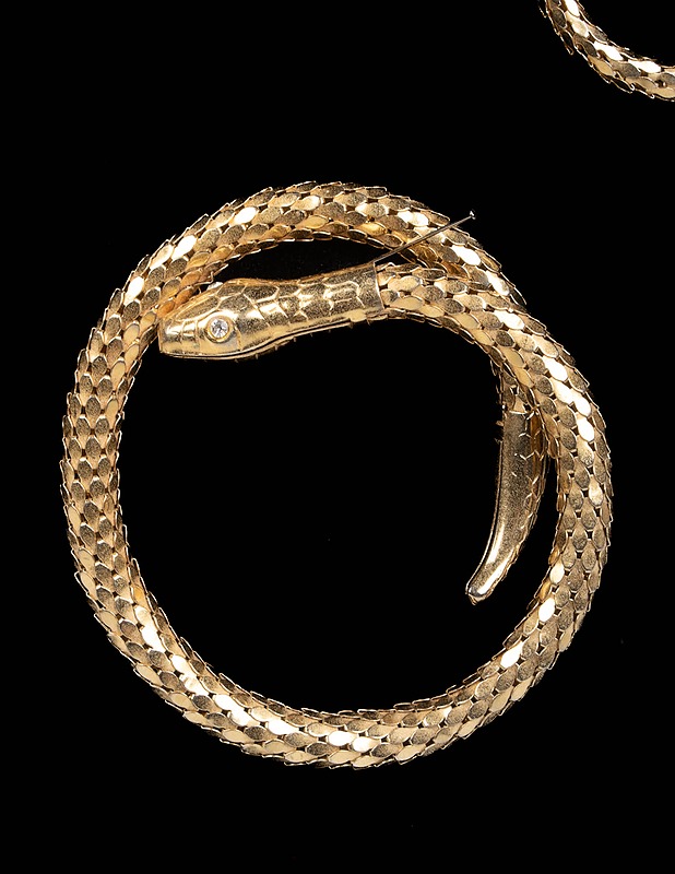 Kultasävyinen käärme korusetti - Korut - 10105434054 - 1