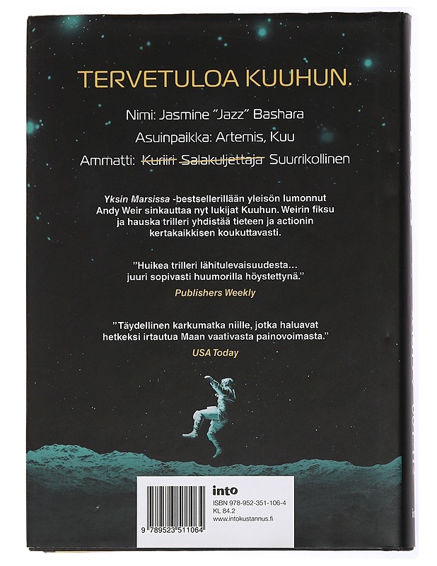 Artemis - Weir, Andy - Fantasia- ja scifi - 10105434026 - 1