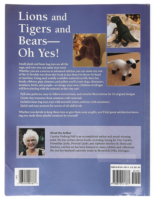 Sewing Tiny Toys. Create Your Own Bean Bag and Plush Toys - Carolyn Vosburg Hall - Harrastekirjat - 10105434052 - 1