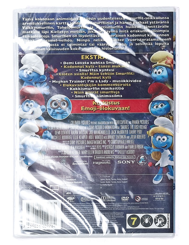 Smurffit: Kadonnut Kylä - DVD - DVD-elokuvat - 10105434078 - 1