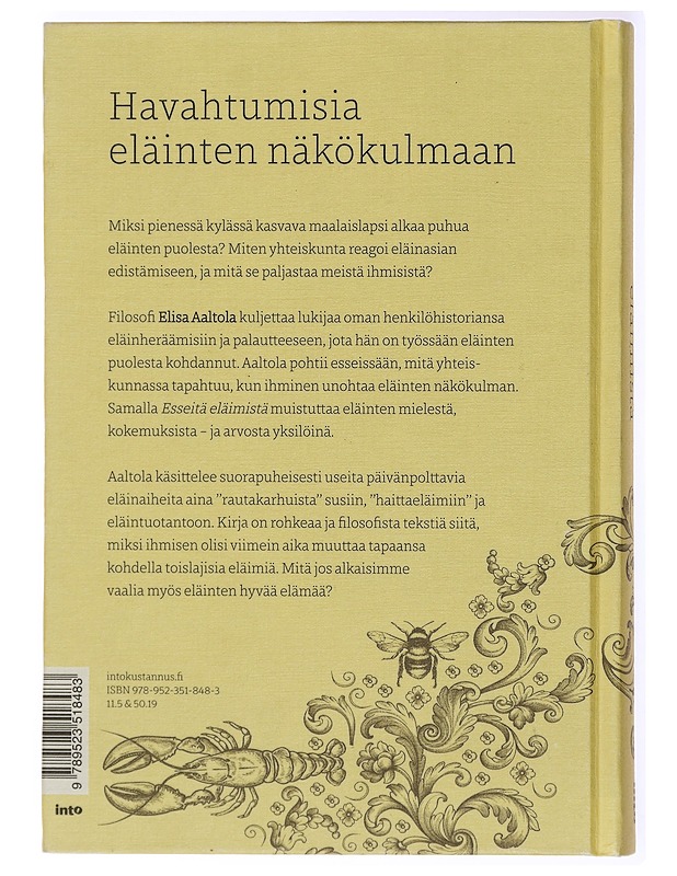 Esseitä eläimistä - Elisa Aaltola - Tietokirjat ja oppaat - 10105434093 - 1