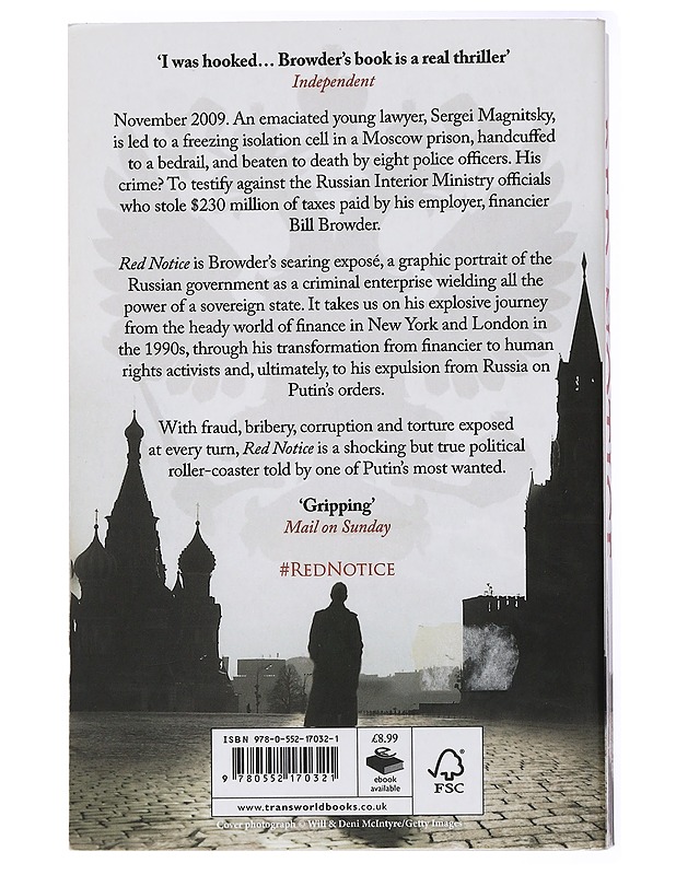 Red notice, How I became Putin's No. 1 enemy - Elämäkerrat ja muistelmat - 10105434100 - 1