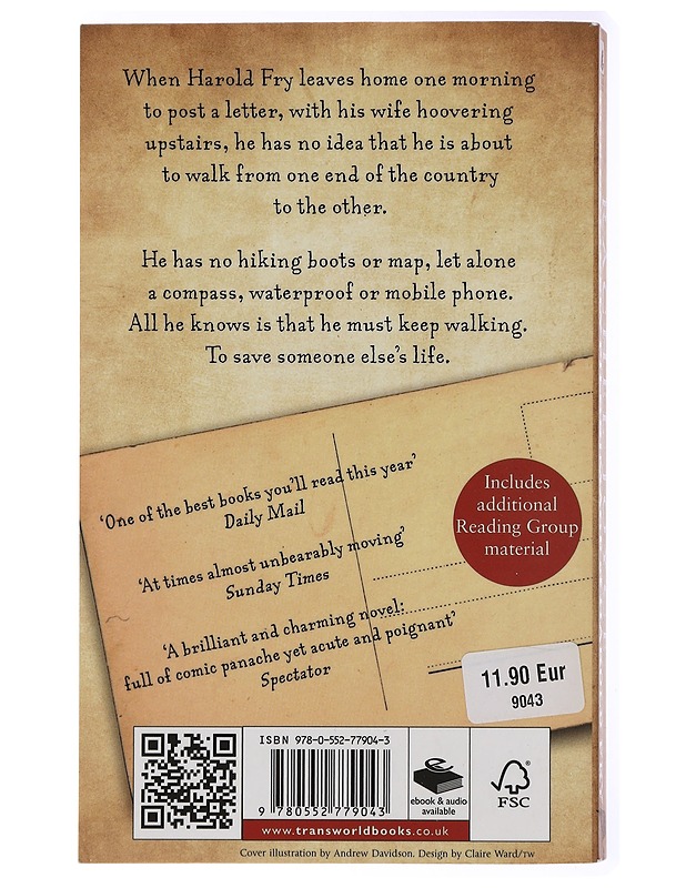 The Unlikely Pilgrimage of Harold Fry - Rachel Joyce - Romaanit ja novellit - 10105434105 - 1