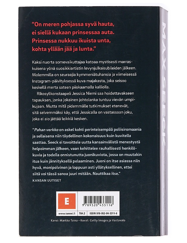 Pahan verkko - Max Seeck - Jännitys ja dekkarit - 10105434114 - 1