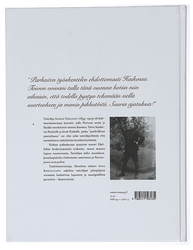 Puolivilli puutarha: Albert Edelfeltin Haikko - Anna Kortelainen - Elämäkerrat ja muistelmat - 10105434120 - 1