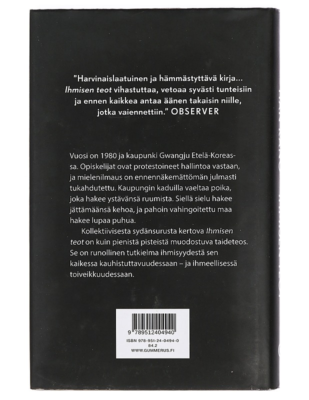 Ihmisen teot - Han, Kang - Romaanit ja novellit - 10105434128 - 1