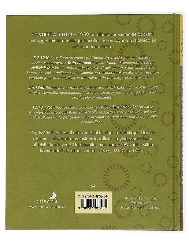 50 vuotta sitten : 1960 - Pekka Tuomikoski - Historiakirjat - 10105434134 - 1