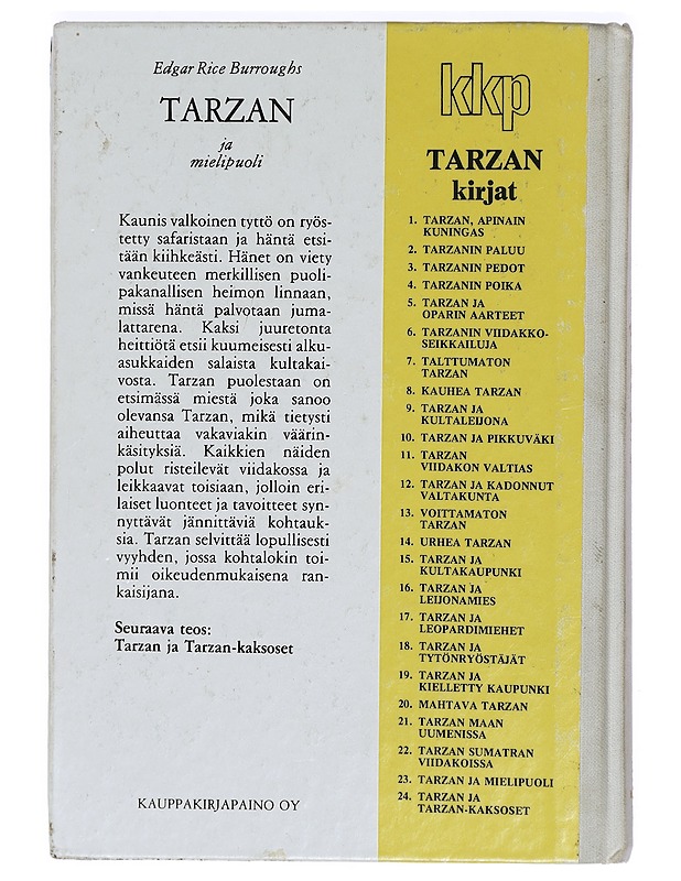 Tarzan ja mielipuoli - Burroughs, Edgar Rice - Nuorten kirjat - 10105434182 - 1