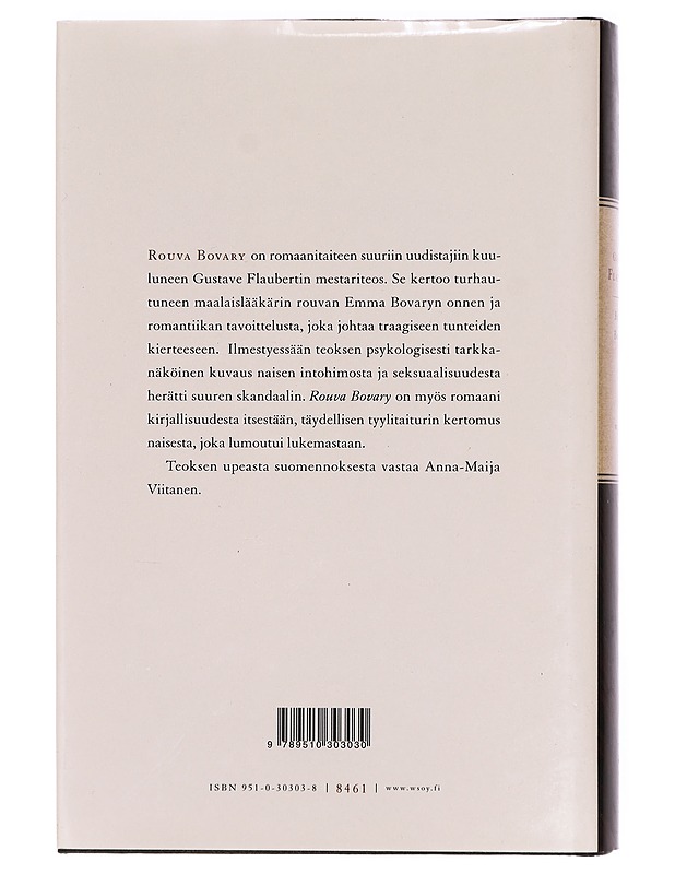 Rouva Bovary - Flaubert, Gustave - Romaanit ja novellit - 10105434186 - 1