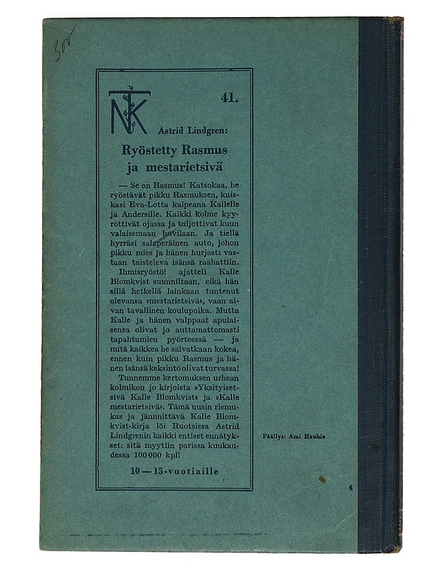 Ryöstetty Rasmus ja mestarietsivä - Lastenkirjat - 10105434196 - 1