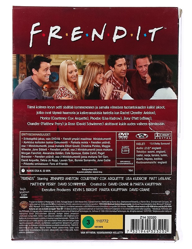 Frendit: 10. Vuosi - DVD - DVD-elokuvat - 10105434192 - 1