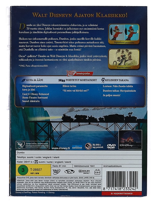 Dumbo - DVD - DVD-elokuvat - 10105434233 - 1
