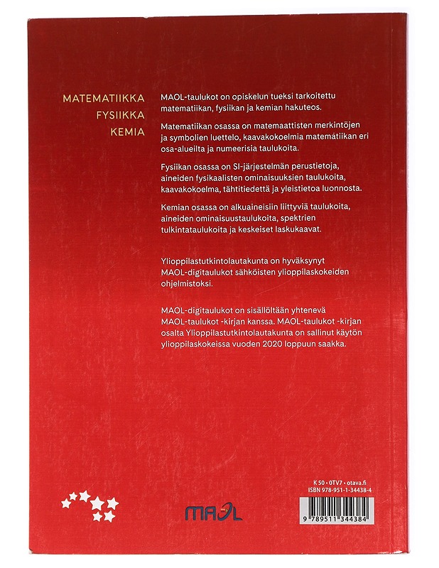 MAOL-taulukot - Huuska, Otso - Tietokirjat ja oppaat - 10105434234 - 1