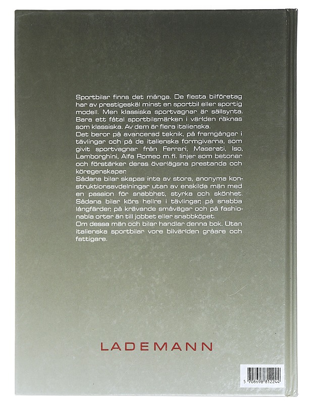Lademanns Bil-Lexikon : Italienska sportbilar - Hubert, Karel - Tietokirjat ja oppaat - 10105434257 - 1
